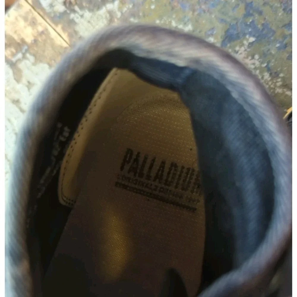 Palladium‎ Navy Blue Round Toe Lace-Up Chukka Boots Size Mens 8 Women's 9.5